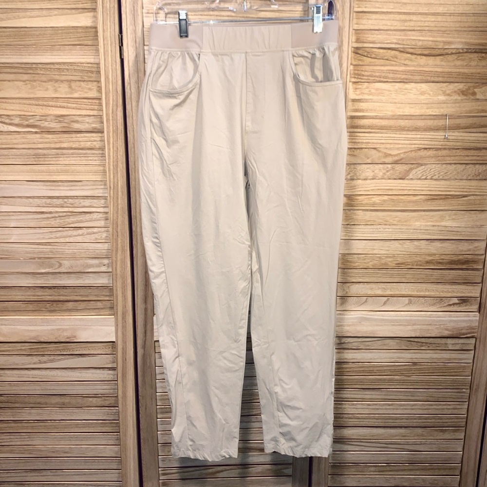 Libin Womens Ankle Dress Pants Tan Size M